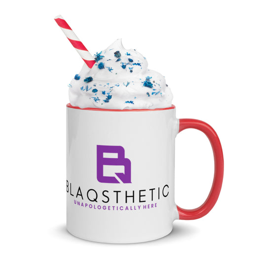BlaQsthetic logo Mug with Color Inside 11oz
