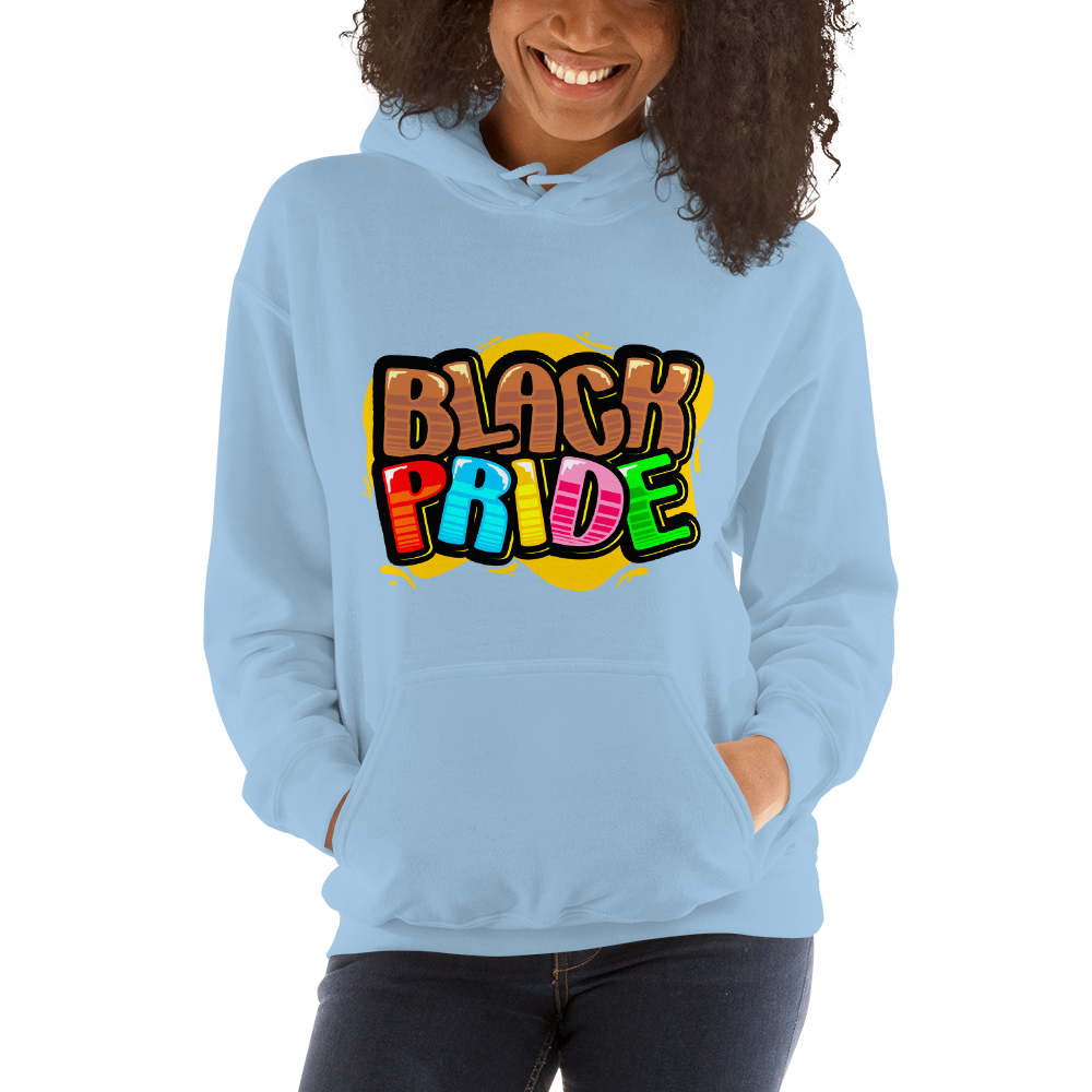 BLACK PRIDE BUBBLE FONT Unisex Hoodie