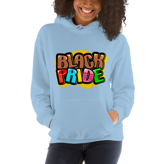 BLACK PRIDE BUBBLE FONT Unisex Hoodie