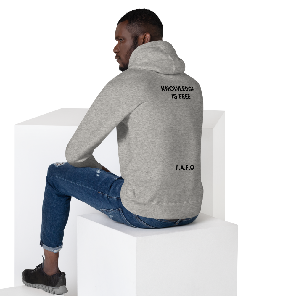 F.A.F.O Unisex Hoodie White, Gray