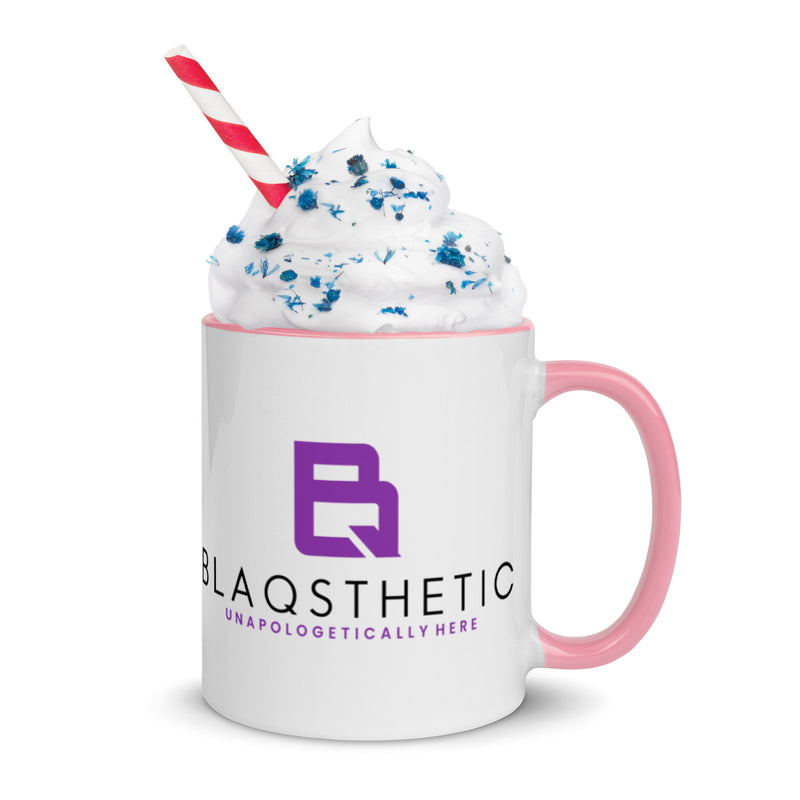 BlaQsthetic logo Mug with Color Inside 11oz