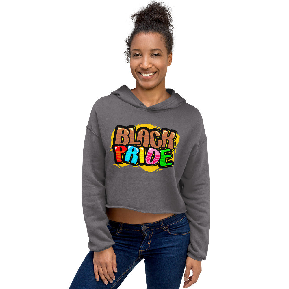 BLACK PRIDE Crop Hoodie